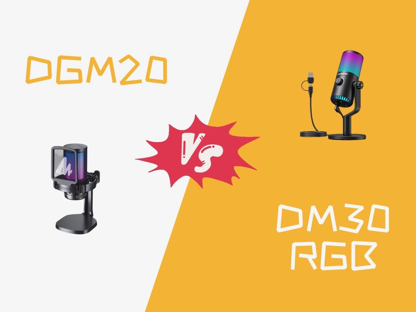 Which one is the better gaming mic: DGM20 VS DM30RGB?