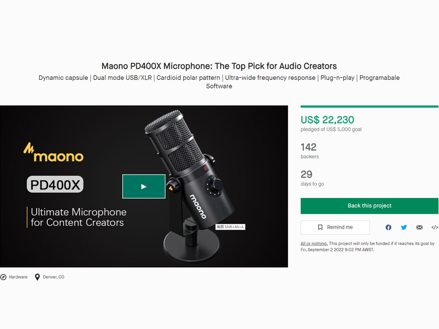 Maono PD400X Microphone: The Top Pick for Audio Creators by MAONOCASTER »  FAQ — Kickstarter