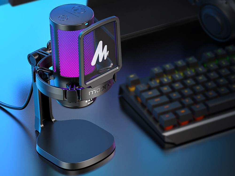 Maono high quality gaming mic and stand