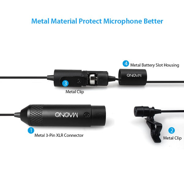 MAONO XLR20 Professional Lavalier Microphone-4