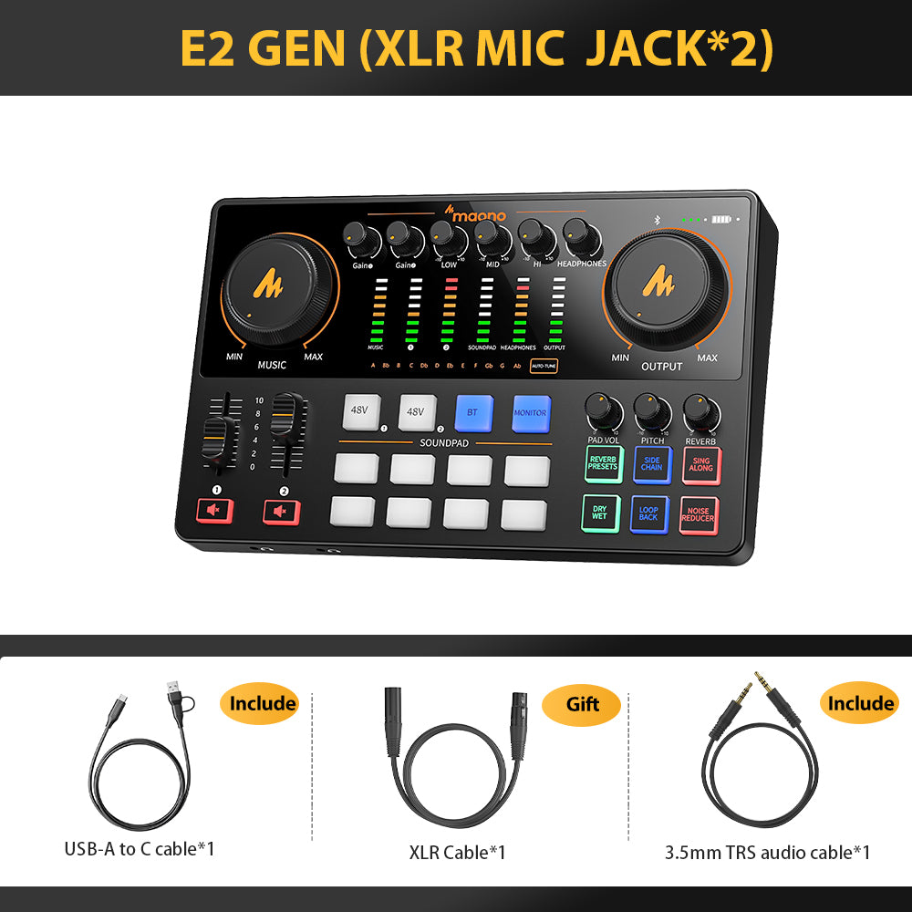 MAONOCASTER AME2 Audio-Interface und Podcast-Ausrüstung