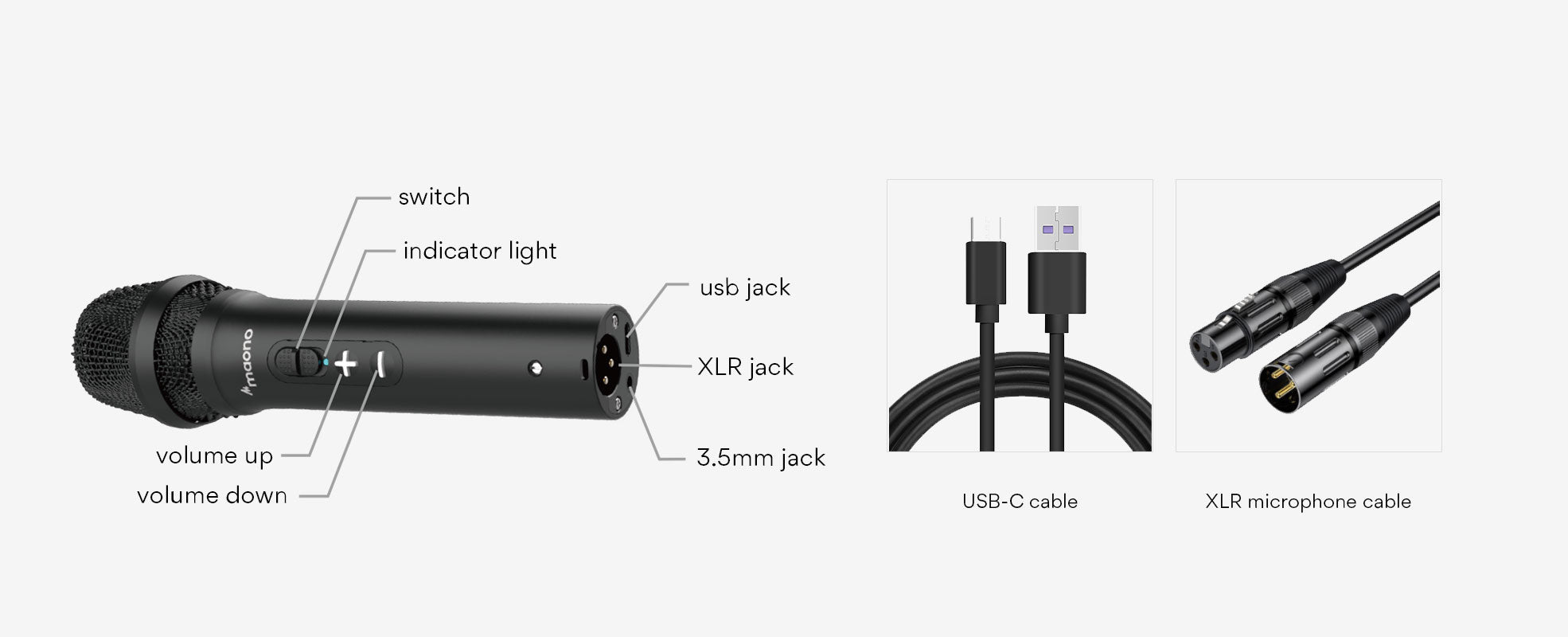 HD300T XLR/USB Internet microphone11