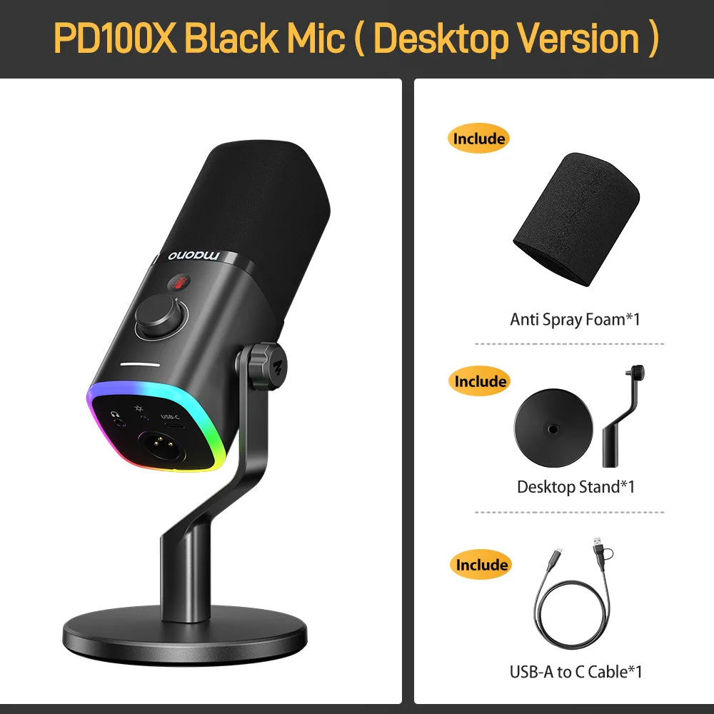 MAONO PD100X USB/XLR Dynamic Microphone ( US Clearance Only)