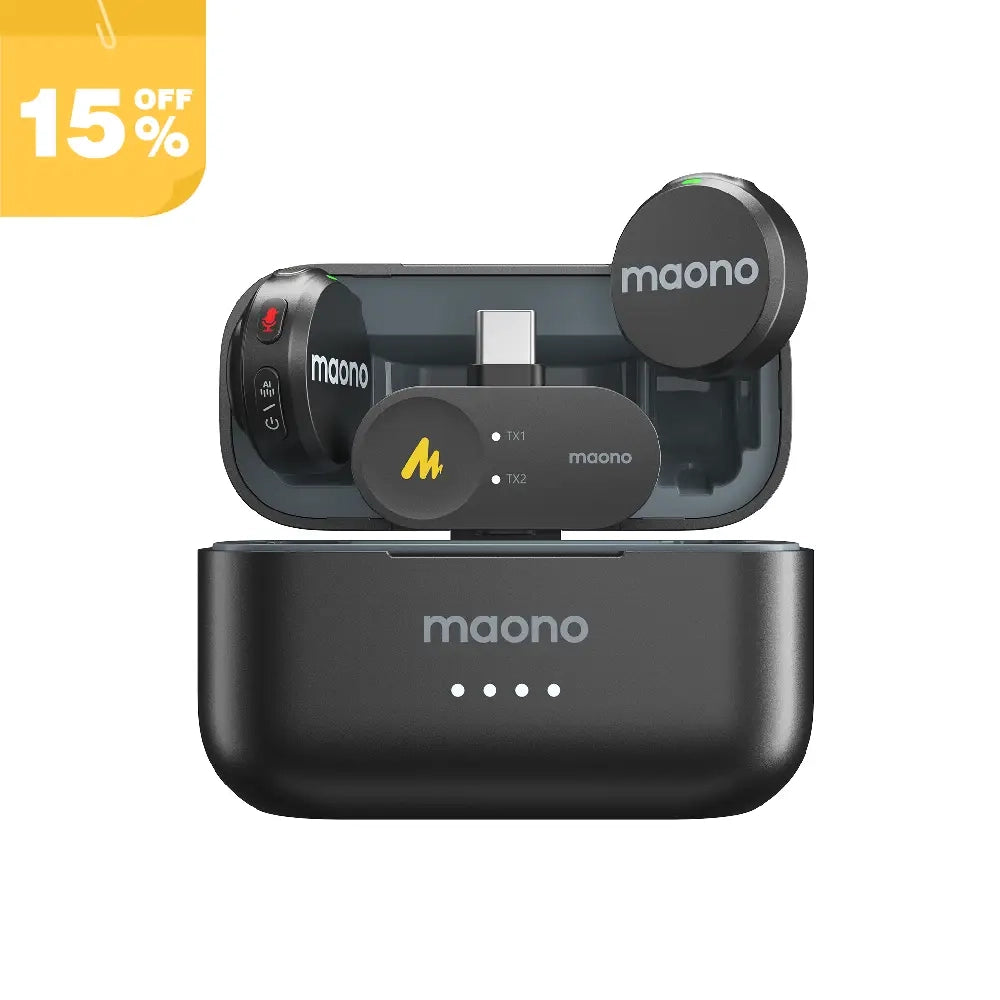 Maono Wave T5 Wireless Lavalier Microphone