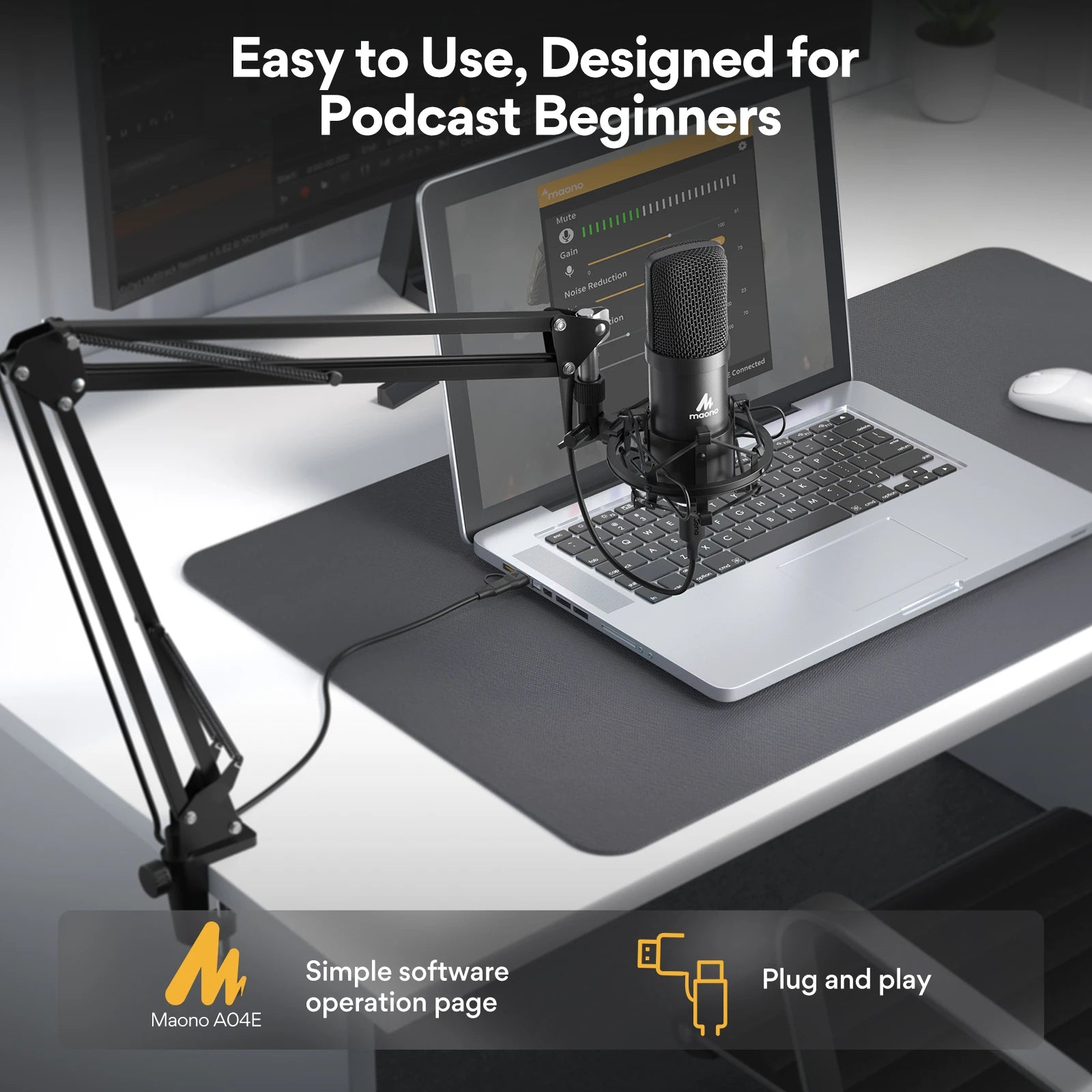 MAONO AU-A04 USB Microphone for Podcast ( US Clearance Only)