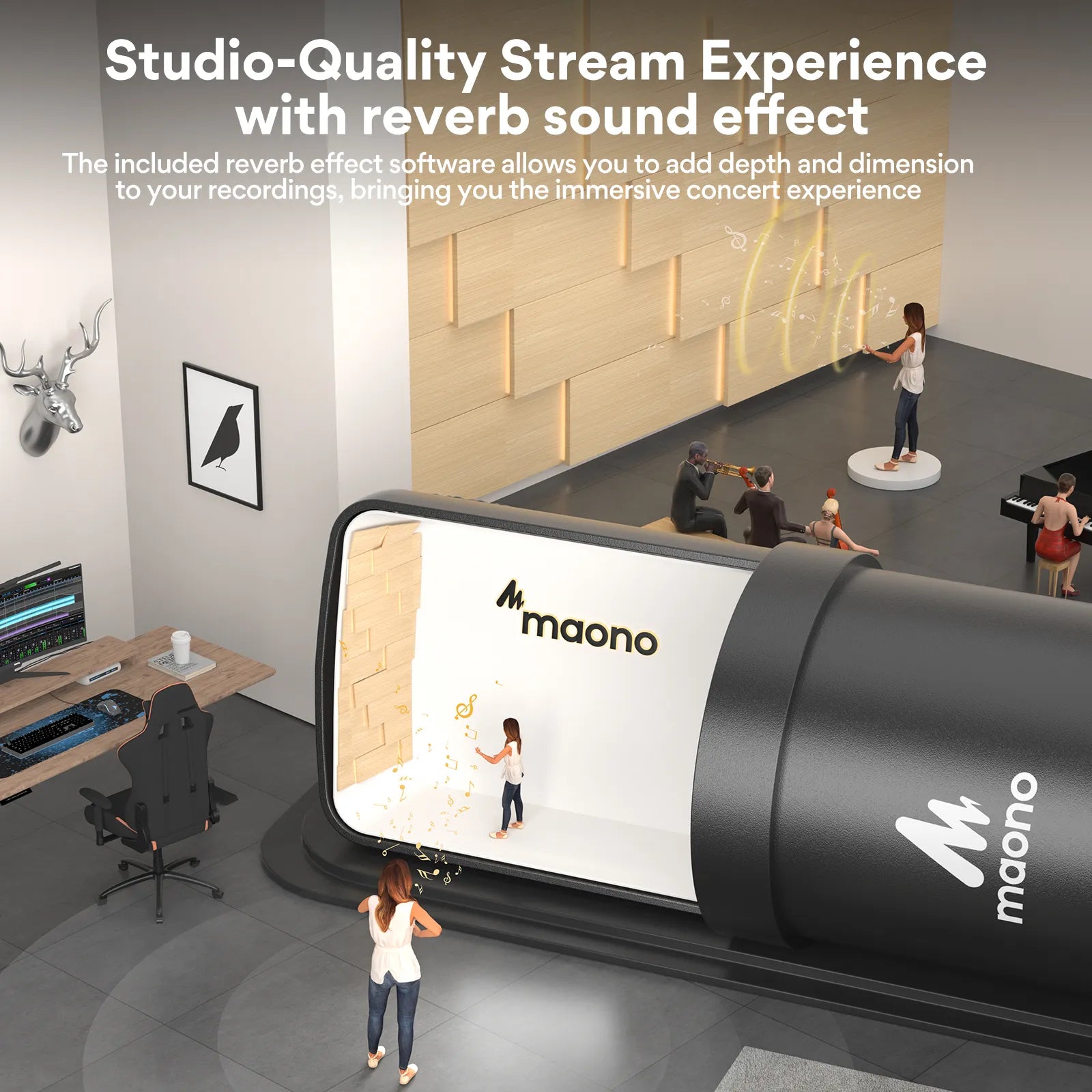MAONO AU-A04 USB Microphone for Podcast ( US Clearance Only)