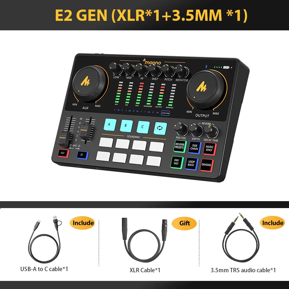 MAONOCASTER AME2 Audio-Interface und Podcast-Ausrüstung