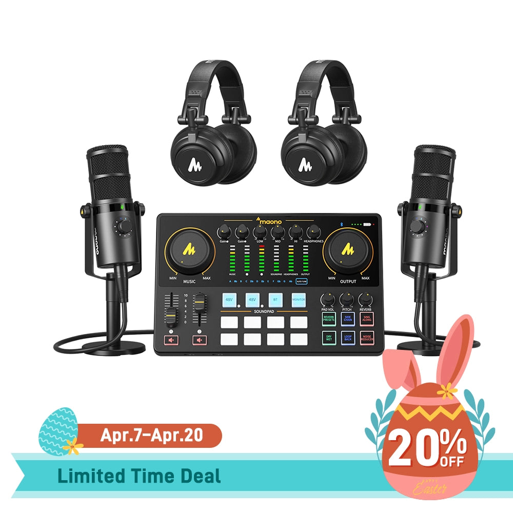 Two People PD400X Supreme Sound Quality Podcast Equipment Bundle