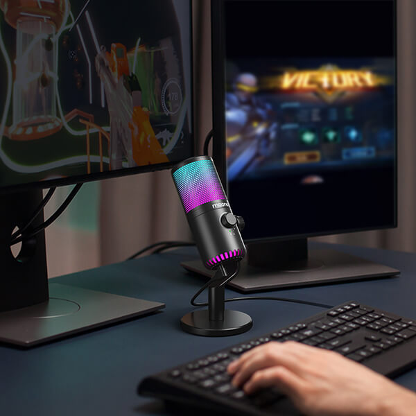 MAONO DM30RGB Microphone de jeu USB