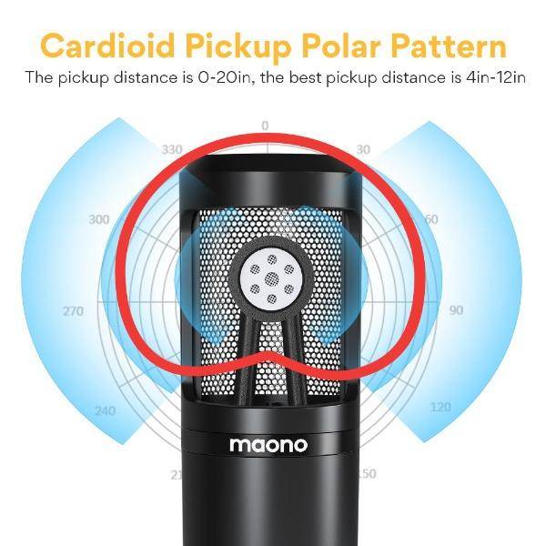 MAONO PM360 3.5MM Microphone For Podcasting