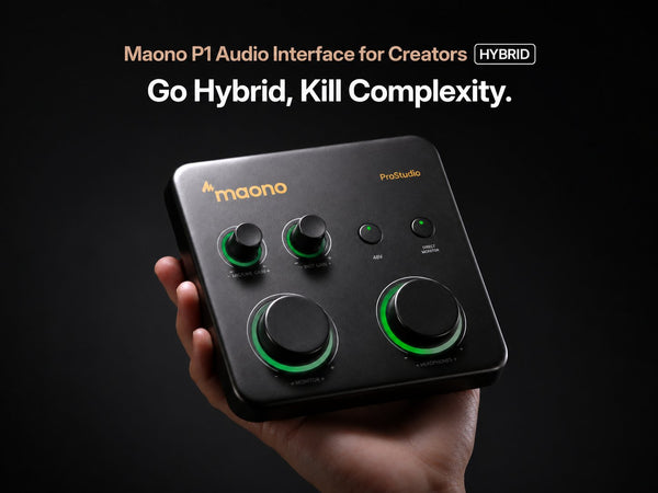 Meet the MAONO P1 and P2: USB Audio Interfaces Built for Modern Creators