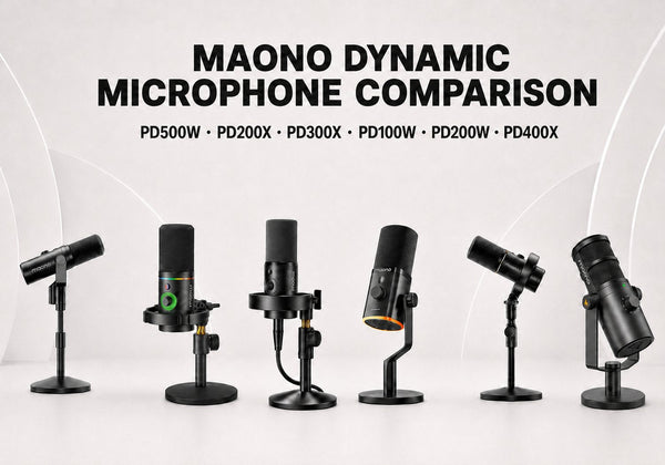 Maono Dynamic Microphone Comparison: Which Model Should You Choose?