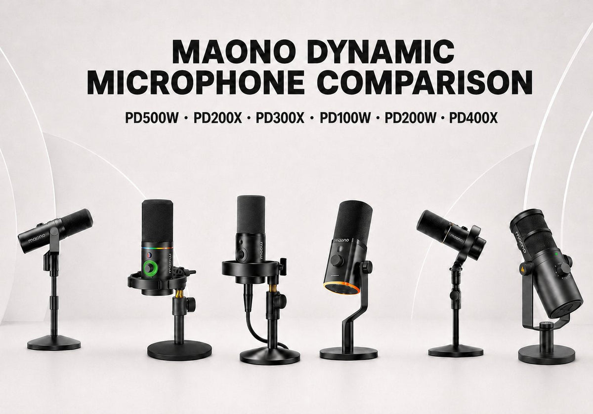 Maono Dynamic Microphone Comparison: Which Model Should You Choose?