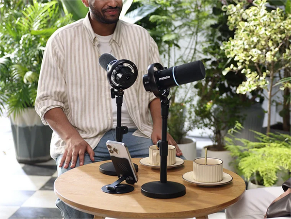 Record Podcasts in Cafés Clearly with Maono PD200W Wireless Mic