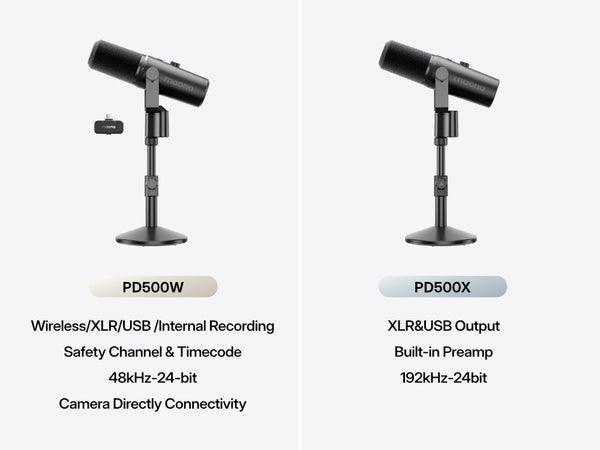 Maono PD500W vs PD500X: Which Microphone Should You Choose?