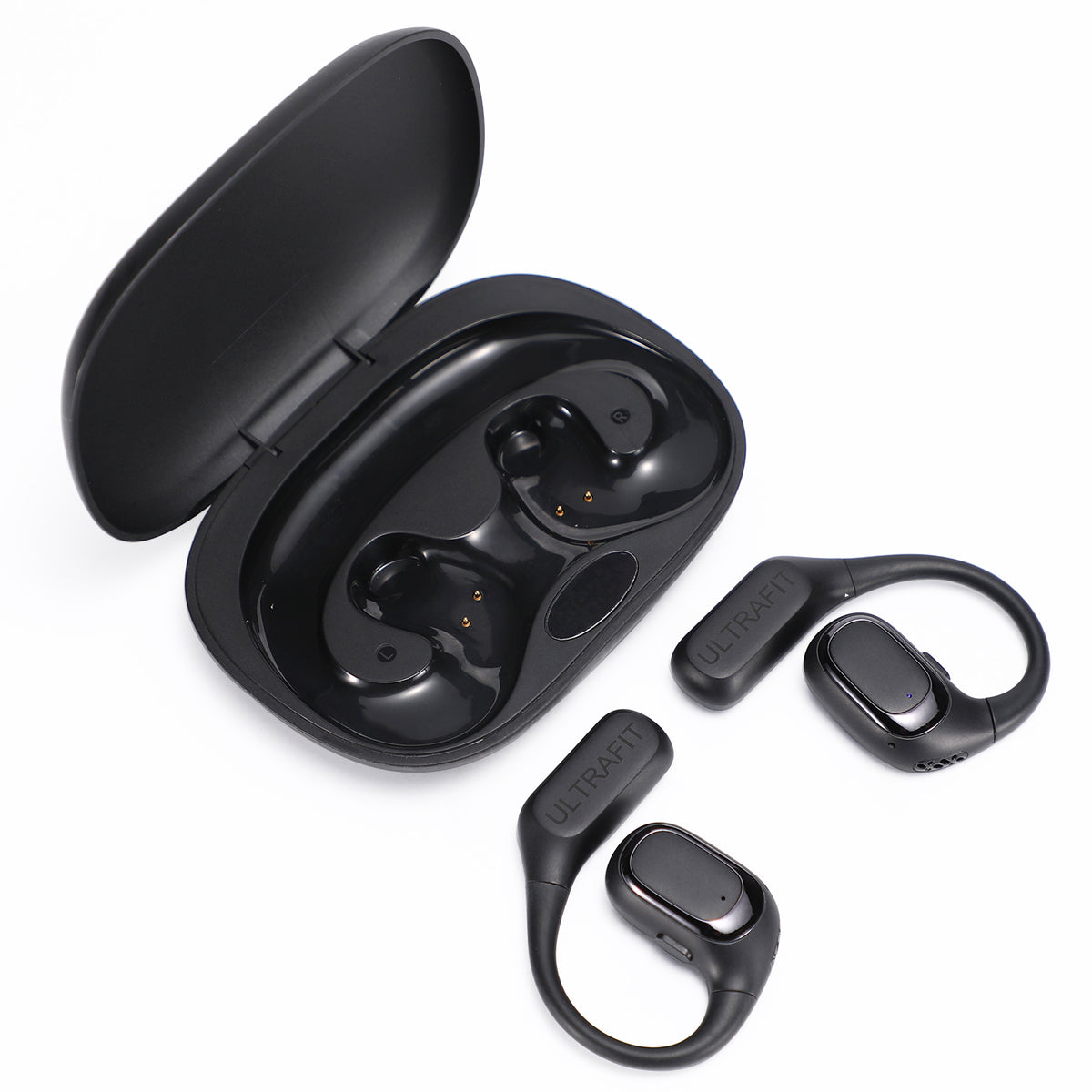 Ultrafit Wireless Earbuds Bluetooth 5.3 with Long Playtime, Crispy Stereo Sound| Sports Earphones for Workout/Running/Gym (Black)