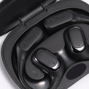 Ultrafit Wireless Earbuds Bluetooth 5.3 with Long Playtime, Crispy Stereo Sound| Sports Earphones for Workout/Running/Gym (Black)