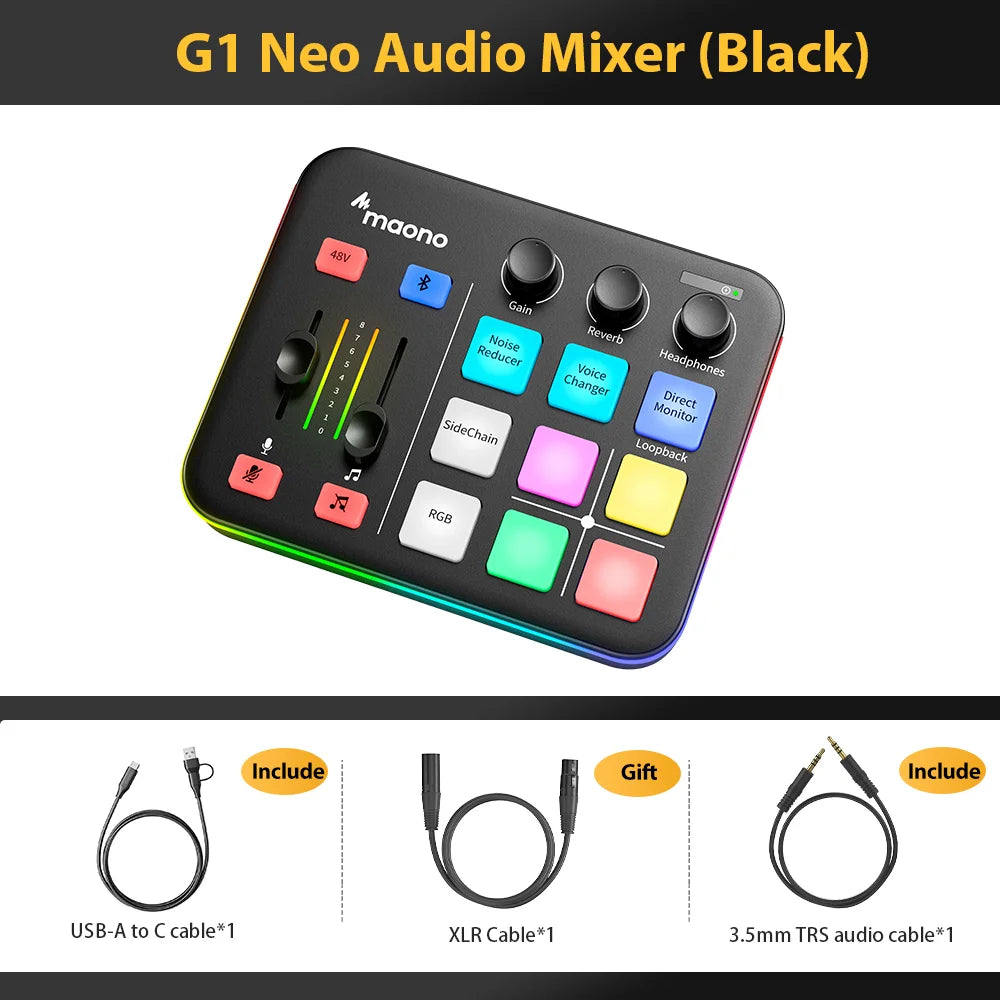 Maonocaster G1 NEO Audio Mixer & Interface | Maono Maonocaster G1 NEO Audio Mixer & Interface | Maono