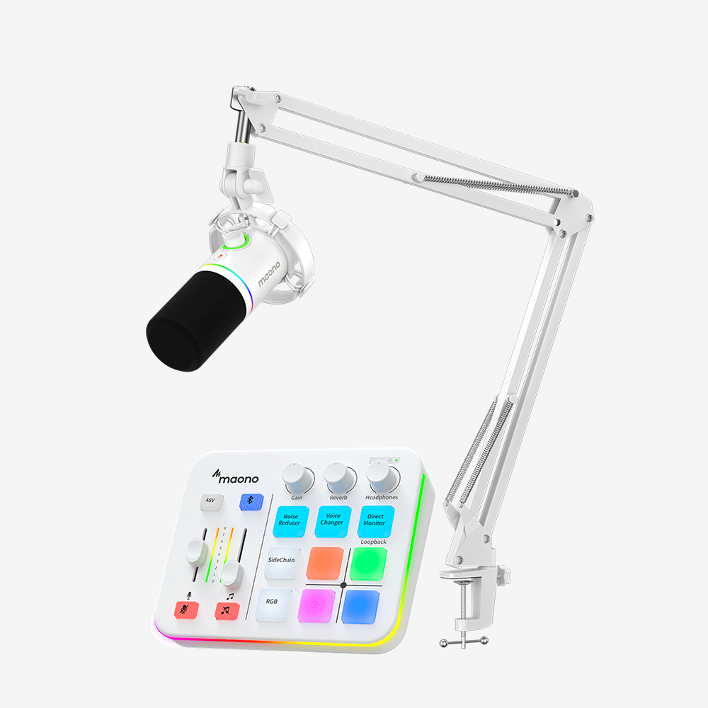 PD200XS+G1 NEO Audio mixer bundle white