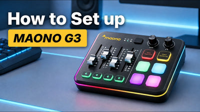 How to Set Up the MAONO G3 Audio Mixer | PC, Mic, Headphones & Dual-PC Connection Guide