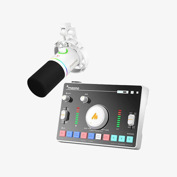 Maono PD200X and AMC2 Neo audio production studio.jpg__PID:616bbfee-507e-4499-92b9-d02ce442884d