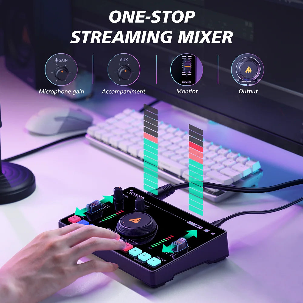Maonocaster AMC2 NEO One-Stop Streaming Audio Mixer & Sound Card
