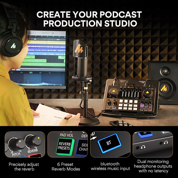 MAONOCASTER AME2 Audio Interface & Podcast Equipment