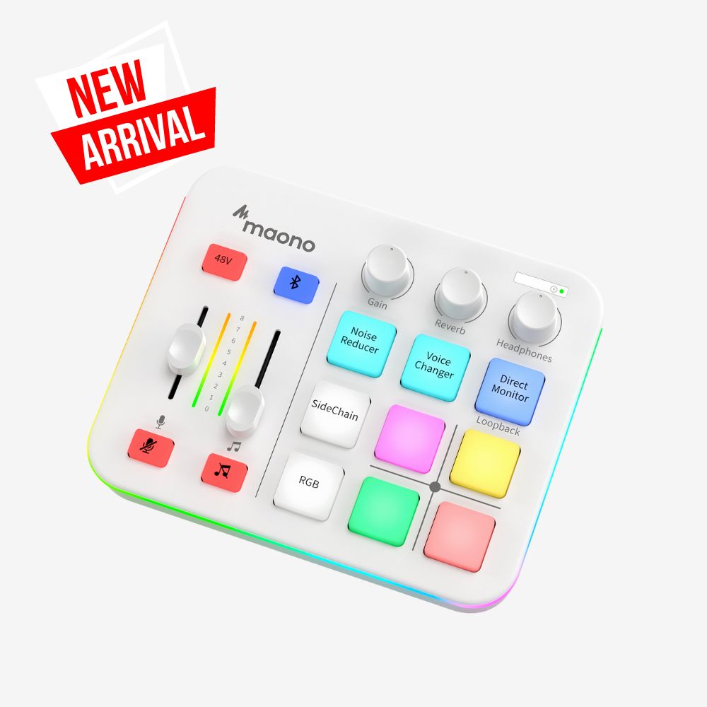 Maonocaster AMG1 Neo One Stop Streaming Audio Mixer G1 Neo White