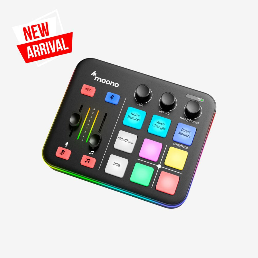 Manocaster Interface Maonocaster Podcast Production Studio Interface & Audio Mixer
