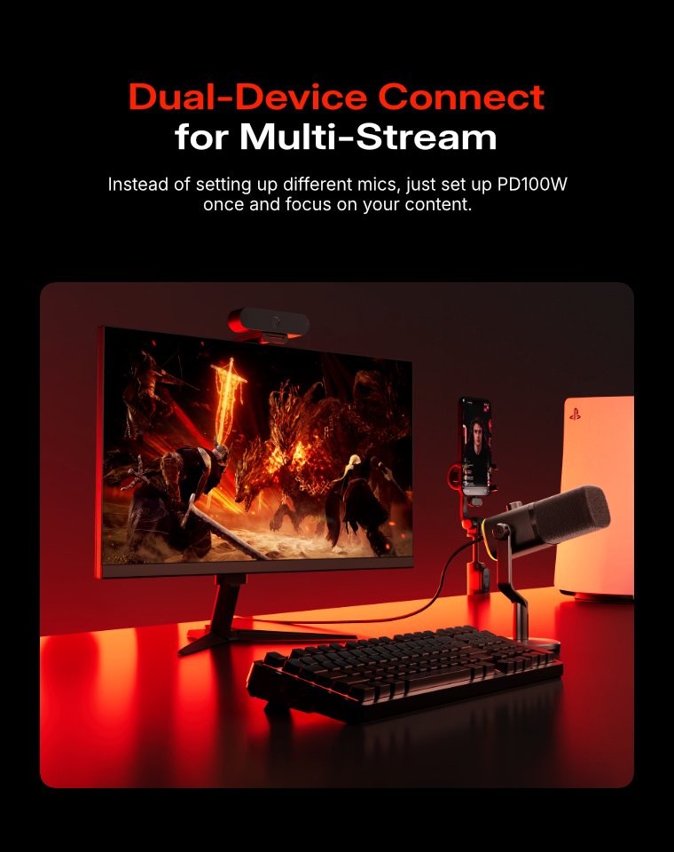 Maono PD100W wireless & USB microphone 14