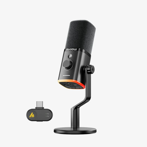 PD100W Wireless & USB Dynamic Microphone | Maono PD100W Wireless & USB Dynamic Microphone | Maono