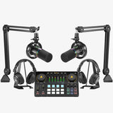 PD200W Hybrid podcasting microphone bundle for two 01