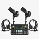 PD200W Hybrid podcasting microphone bundle for two 02