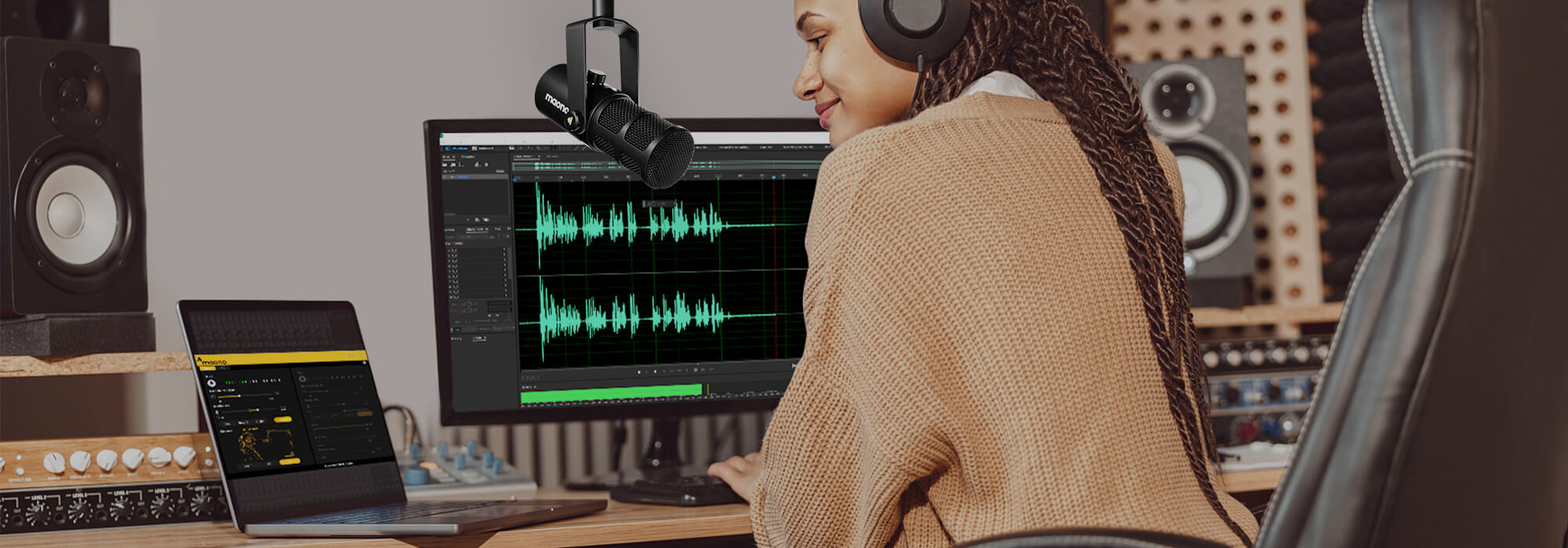 maono pd400x dynamic microphone 