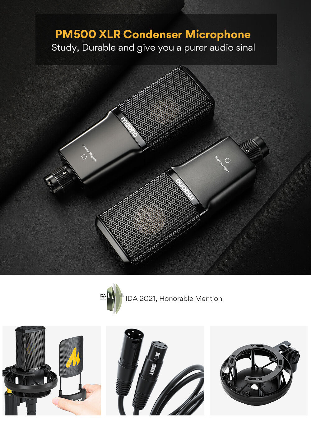 PM500 XLR Microphone 02