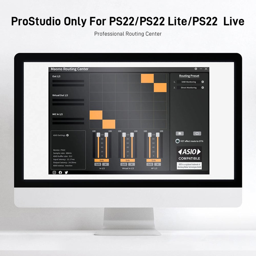ProStudio 2 interface