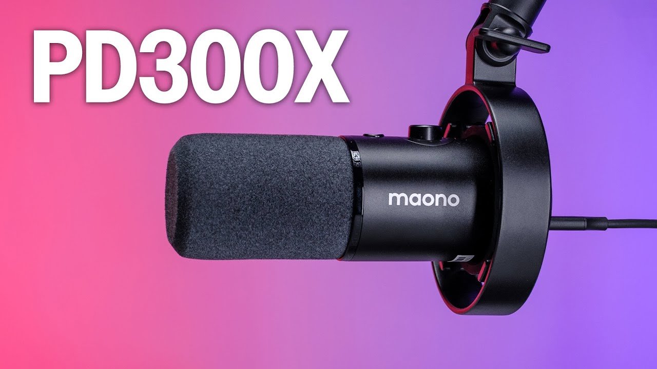 maono PD300X USBダイナミックマイク、スタント付き MAONO PD300X USB/XLR Dynamic Podcasting Microphone