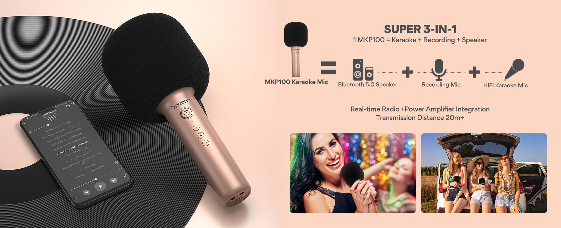 Maono MKP100 karaoke microphone 05