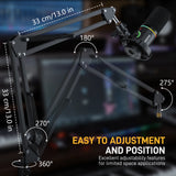 MAONO B01(BA20) Microphone Suspension Boom Scissor Arm Stand
