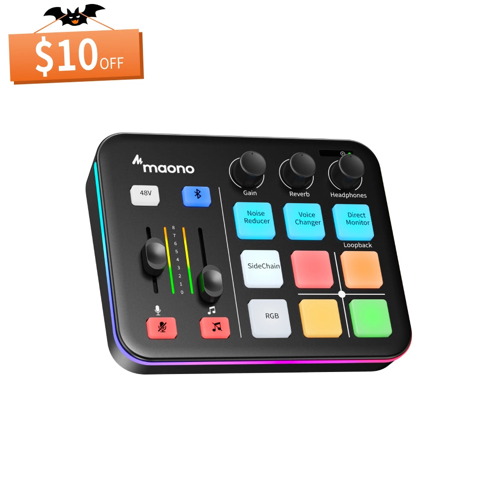 Manocaster Interface Maonocaster Podcast Production Studio Interface & Audio Mixer