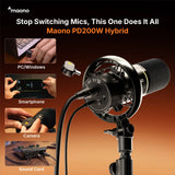 New Launch  | PD200W Hybrid Podcasting Microphone