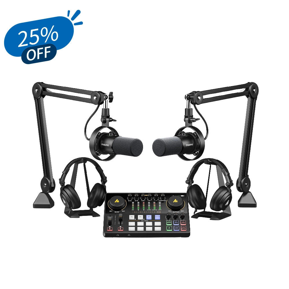 Two People PD300X Podcast Equipment Bundle