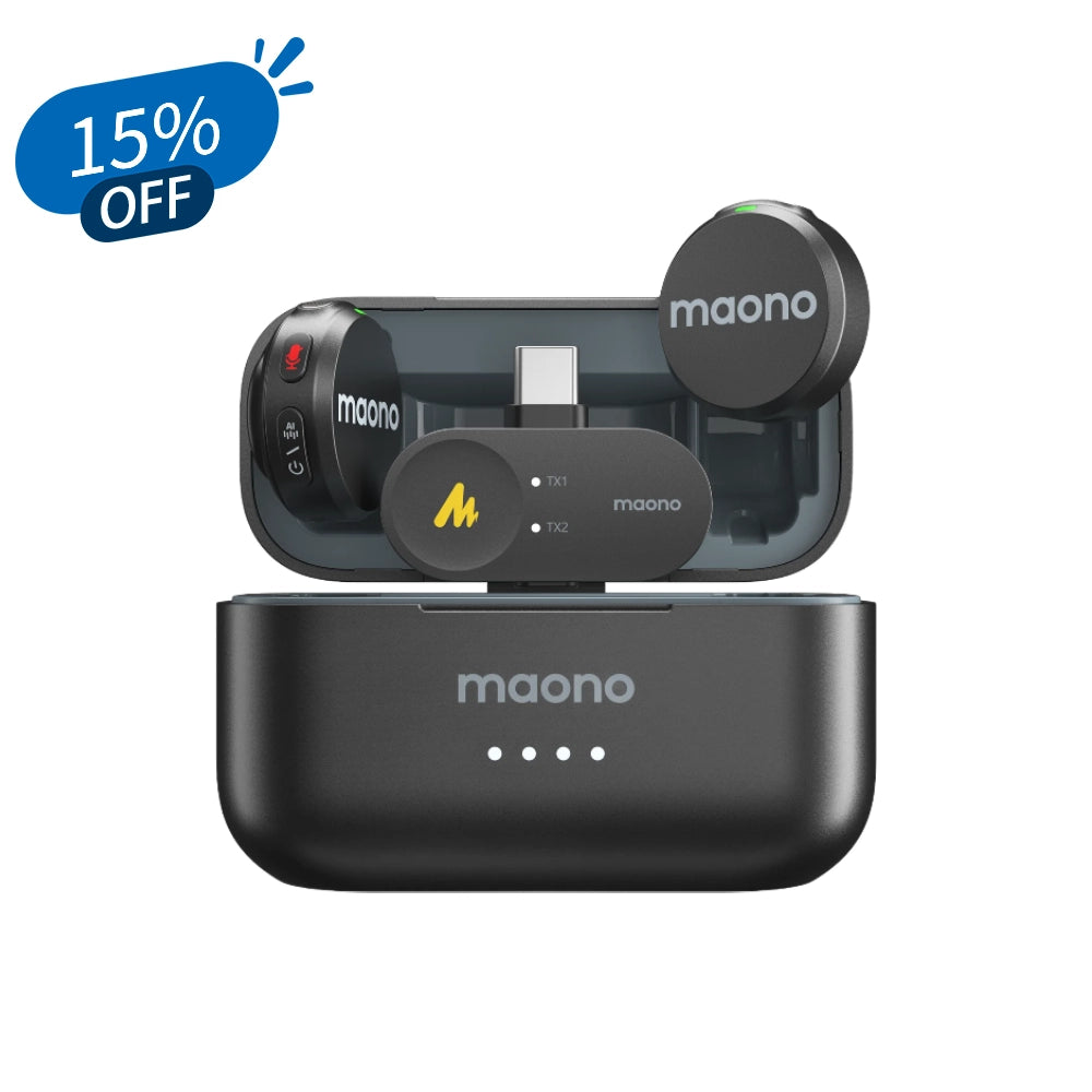 Maono Wave T5 Wireless Lavalier Microphone