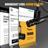 MAONO PD400X Microphone dynamique USB/XLR 