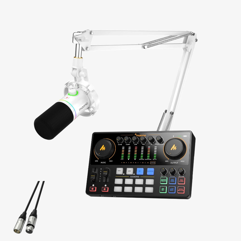 PD200X and AME2 Podcasting Microphone Equipment Bundle | Maono