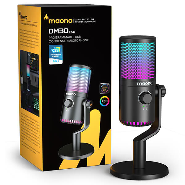 Maono USB-C Cardioid Omnidirectional Desktop Microphone, Audio, Maplin