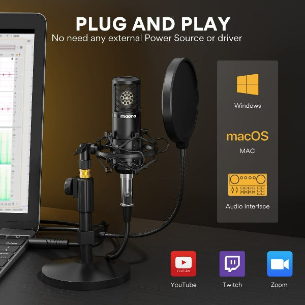 PM325 3.5mm Condenser Microphone | MAONO