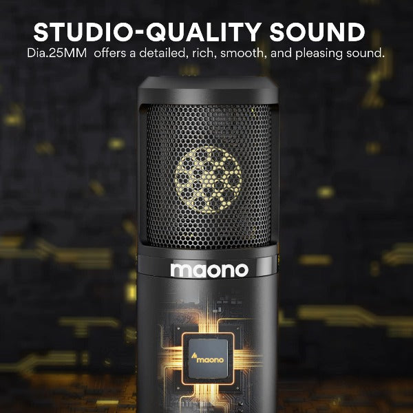 Nouveau Microphone À Condensateur D'enregistrement Sonore, 25mm