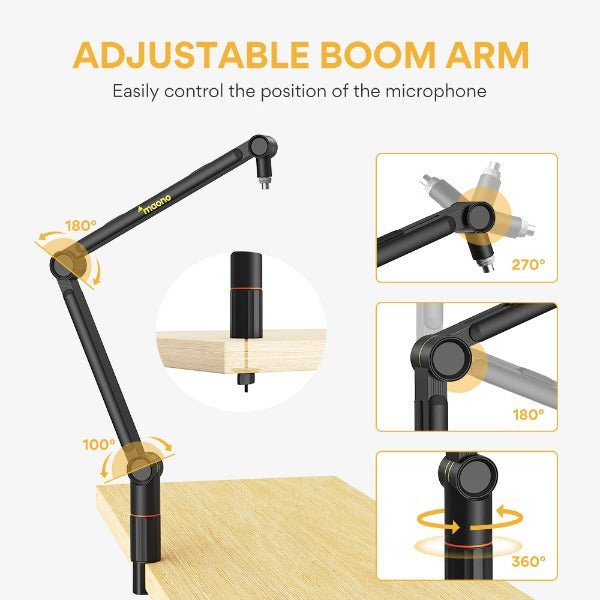 BA90 Microphone Suspension Boom Scissor Arm Stand