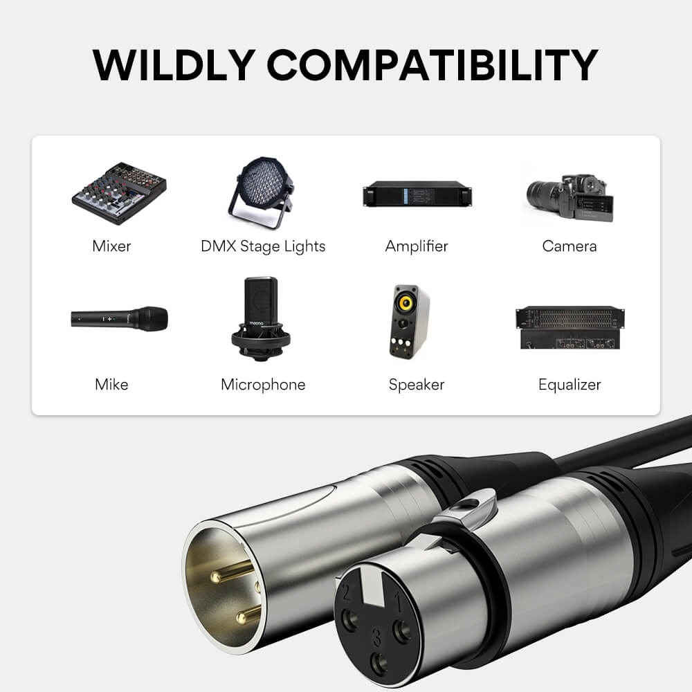 Câble de microphone XLR Câble de raccordement XLR haut de gamme
